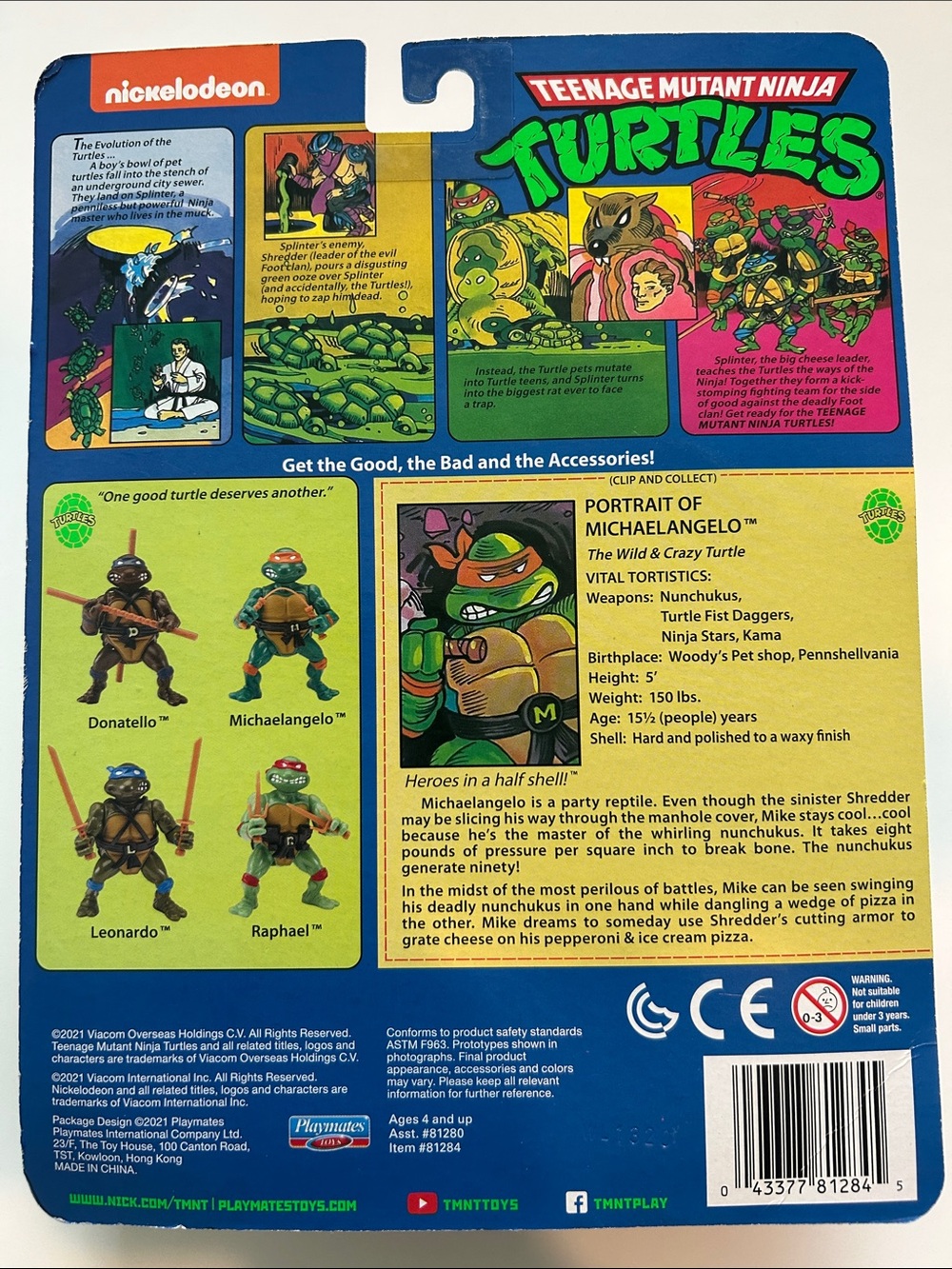 Teenage Mutant Ninja Turtles Michelangelo Action Figure - Orange & Green - Picture 2 of 2